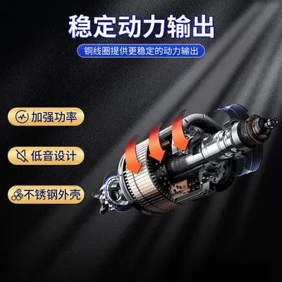 跨境大容量多功能原汁机厨房电动不锈钢榨汁器汁分离搅拌果汁机 - 5