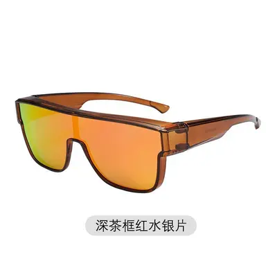 Large Frame TR Polarized Clip-On Sports Sunglasses with UV Protection - 7