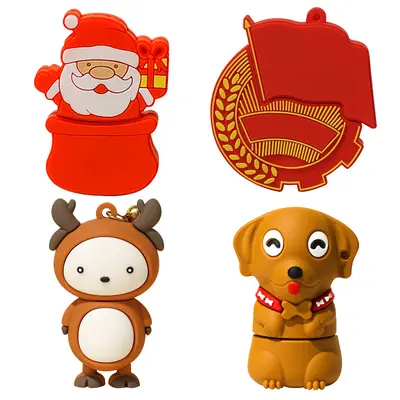 Individueller PVC-3D-Cartoon-USB-Stick, weiches Silikon