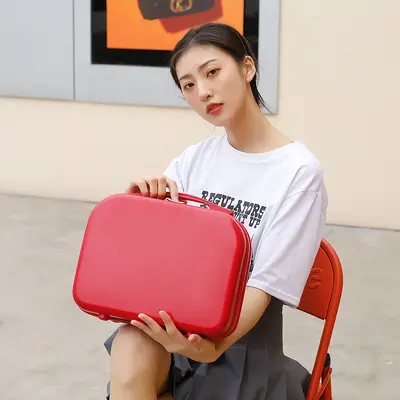 14-Inch Cosmetic Case, Mini Combination Lock Travel Case - 5