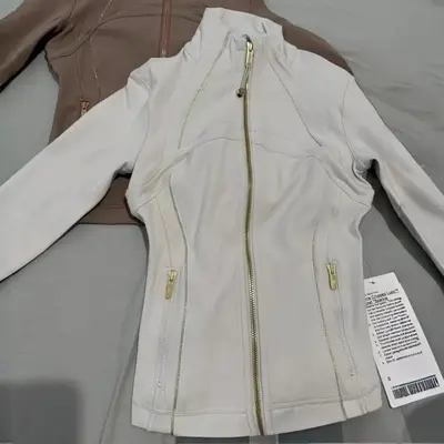 High-Quality Yoga Jacket, Elastic Brushed Fabric, Stand Collar, Spring and Autumn - 11