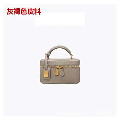 Women's Small Square Crossbody Bag, Crocodile Embossed, Light Luxury - 11