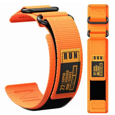 Garmin 22 mm Uyumlu Naylon Örgü Cırtlı Kordon, Huawei GT ve Samsung, 255/265