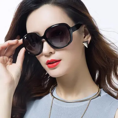 Women's Polarized Sunglasses, Large Frame, Anti-UV, HD - 3