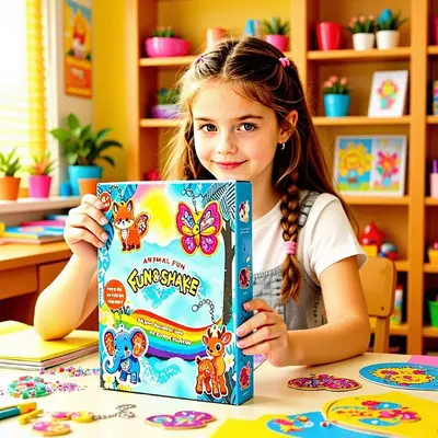 Çocuk DIY Prenses Sallanan Hayvan Anahtarlık Eğitici Oyuncak Seti - 3