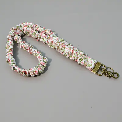 Amazon Stretchable Elastic Large Hair Tie Ruched Lanyard Long Strap ID Badge Work Lanyard Keychain - 13