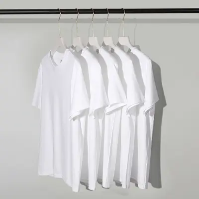 230g pure cotton short-sleeved printed logo t-shirt base shirt loose type youth same style unisex knit t-shirt