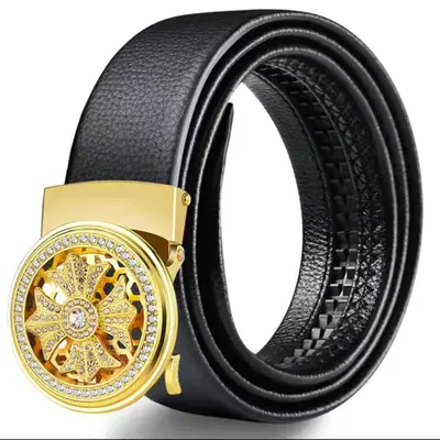 Shilai Yunzhuan Ledergürtel Herren echtes Leder automatische Schnalle Gürtel Junge Menschen koreanischer Stil trendy Business Influencer taktischer Gürtel - 8