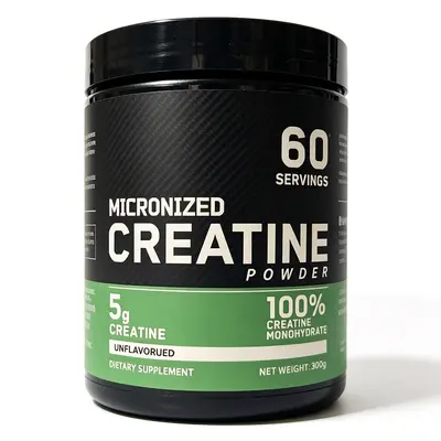 Kreatin-Monohydrat-Pulver 300 g, Sporternährung vor dem Training