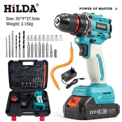 21V lithium brushless cordless drill, industrial grade