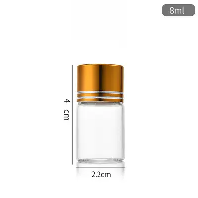 22mm Small Neck Glass Bottle with Cap, Capsule and Wish Bottle for Sub-Packaging - 9