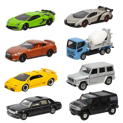 Orijinal TOMY Tomica alaşım oyuncak araba, 1-120 numara, kırmızı-beyaz kutu