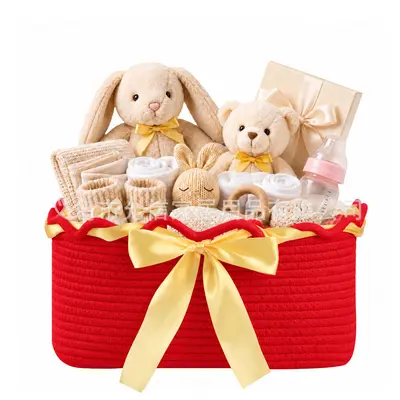 Cotton Rope Woven Storage Basket, Baby and Kids Toy Organizer Basket - 12