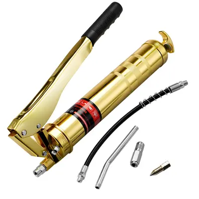 Heavy-Duty Grease Gun, Manual Double Lever, High Pressure