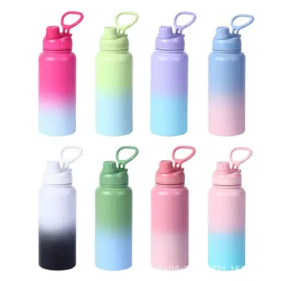 304 paslanmaz çelik uzay şişesi, 12oz 24oz 40oz 64oz, termos, hediye kutulu