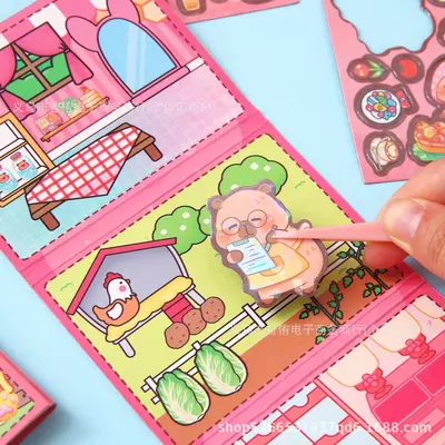 Mini Magnetic Quiet Book Children's DIY Educational Toy - 3