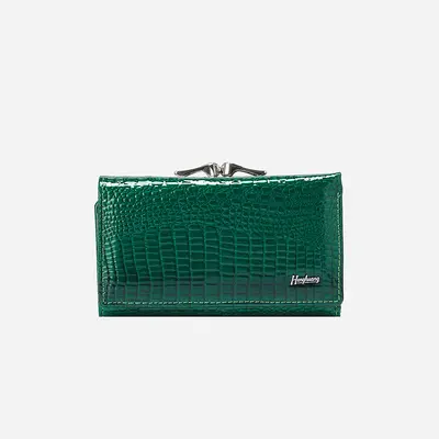 Women's Crocodile Pattern Short Tri-fold Wallet with Large Coin Compartment - 9