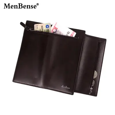 Large-Capacity Men's Long Wallet with Zipper and Card Slots - 4