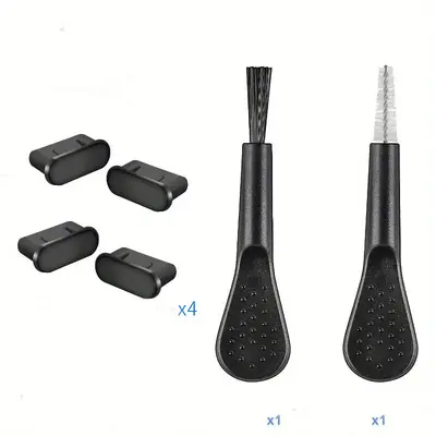 Handy-Staubschutzstöpsel-Set USB-C Staubschutzkappe, 4 USB-C-Anschlussabdeckungen Ladeanschluss-Reiniger
