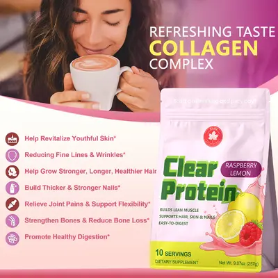 Wao Özel Biotinli Clear Protein Tozu Whey Protein Tozu ODM Hızlı Sevkiyat