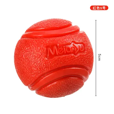 Flexible Rubber Dog Ball, Chew-Resistant, Fetch Training - 8