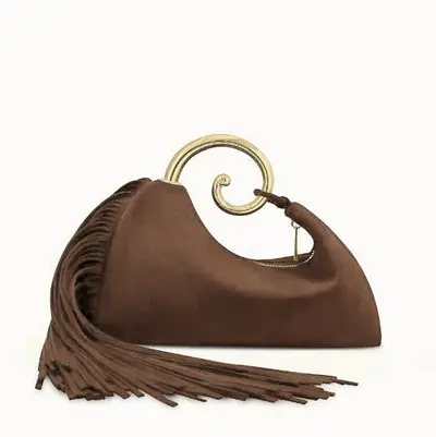 2025 Autumn Winter Tassel Suede-Look Evening Clutch Handbag - 9