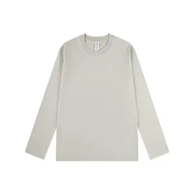 230g Herbst Sincan Strickpamollbaumtrikot schweres Rundhalsbaumwoll-T-Shirt in einfarbig mit langen Ärmeln lockere Passform Herren-Basisshirt Großhandel direkt vom Hersteller - 12