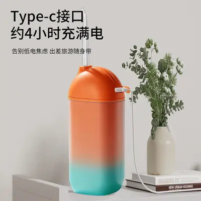 跨境新款便携式洁牙仪手持冲牙器家用去结石洗牙器口腔冲洗水牙线