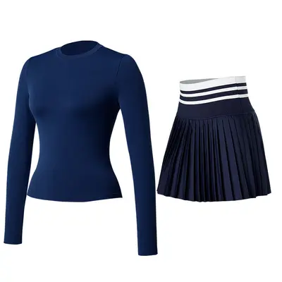 Long-Sleeve Yoga Sports Set, Stretch, Quick-Dry - 10