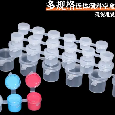 Single-Piece Empty Paint Box, 6-Compartment Paint Packaging Box, 2ml/3ml, Oil Paint Palett - 2