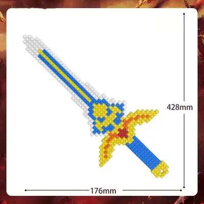 Mit LEGO-Steinen kompatible Kleinteile Montage-Waffen Messer Schwert Serie Kinder Lernspielzeug Geschenkmodell Großhandel - 8