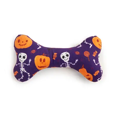 Peluş Sesli Köpek Oyuncağı, Kemik ve Dinozor Tasarımlı, Dayanıklı - 10