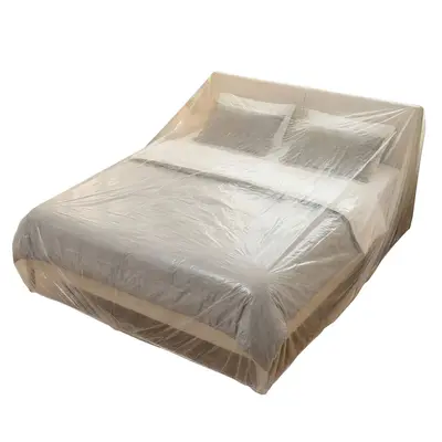 Universal Dust Cover for Headboard Fitting - Heavy-Duty Disposable Dust Protection Film Mattress Cover