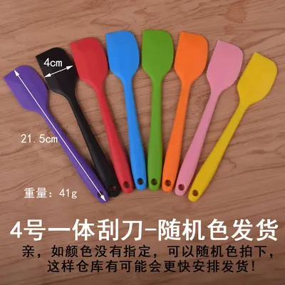 Hepsi bir arada her şey dahil şeffaf silikon kazıyıcı karıştırma kreması tereyağı kauçuk spatula kazıyıcı kek pişirme kazıyıcı aracı - 11
