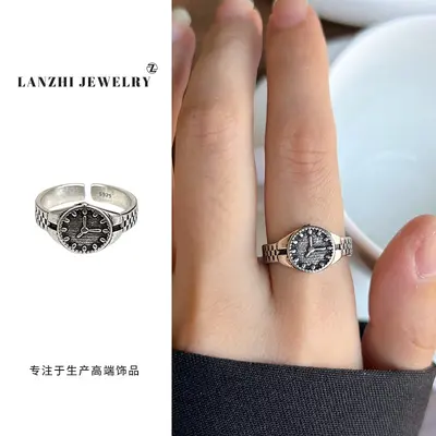 925er Silberring Damen, verstellbar offen