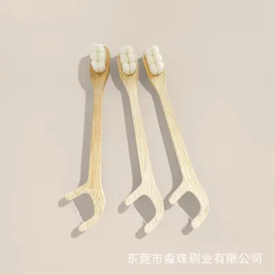 跨境爆珠牙刷一次性户外旅行牙刷迷你便携牙刷牙线漱口水套装批发