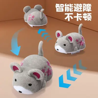Elektrikli peluş simülasyon hamster kedi oyuncağı - 4