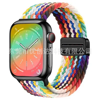 Woven Nylon Magnetic Buckle Strap for Apple Watch S10, 20/22 mm