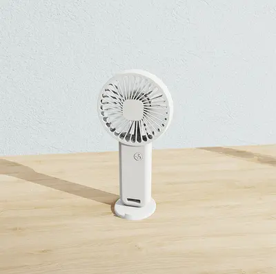 2025 yeni el tipi klima fanı usb şarjlı küçük fan taşınabilir mini yurt masası sessiz logolu - 8