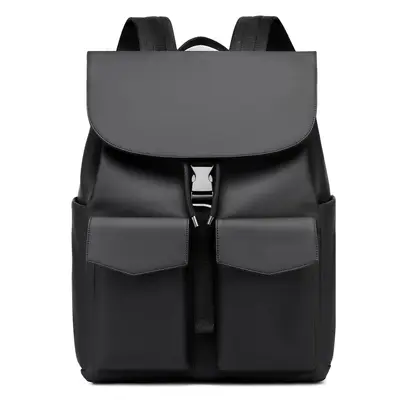 2026 Men's Backpack with Laptop Compartment, Solid Color, Large Capacity - 7