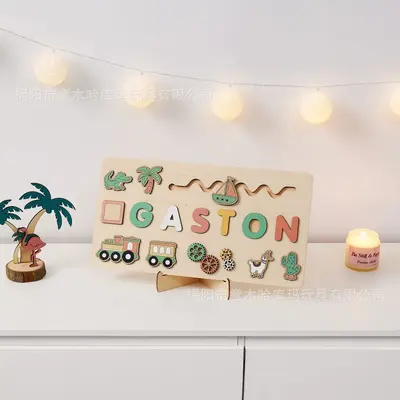 Buchstaben-Namenspuzzle für Kinder, erstes Geburtstagsgeschenk