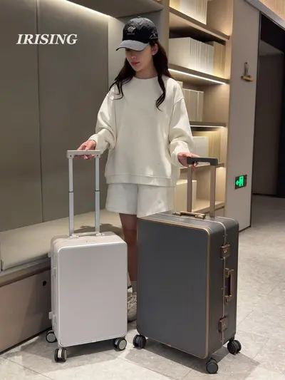 Ailixing Women's Drop-Resistant Trolley Case, Large Capacity - 3
