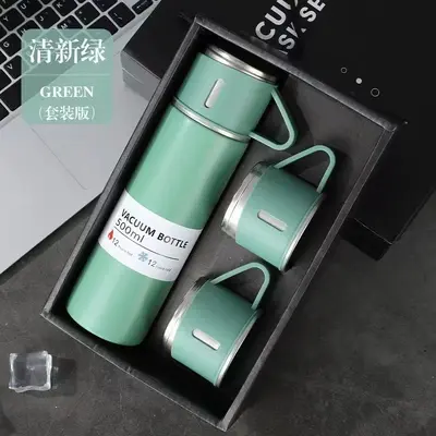 304-Edelstahl-Isolierbecher Geschenkset mit 3 Deckeln - 11