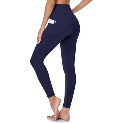 Women's Yoga Leggings with Pockets High Waist Tummy Control High Stretch - 9