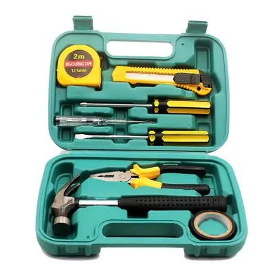 SNJUE 9-teiliges Haushalts-Werkzeugset mit Hammer, Modell 8009B - 12