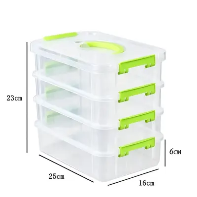 Transparent Stackable Jewelry Storage Box for Cosmetics and Accessories - 6