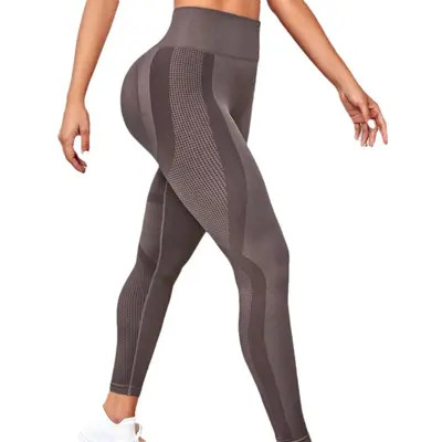 Women's High-Waist Seamless Yoga Pants, Butt Lifting - 6