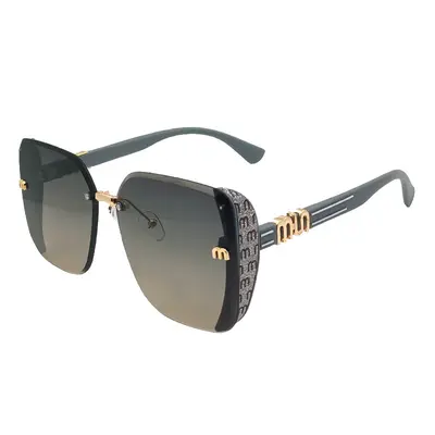 Minimalistische Damen-Sonnenbrille im Halbrahmen - 11