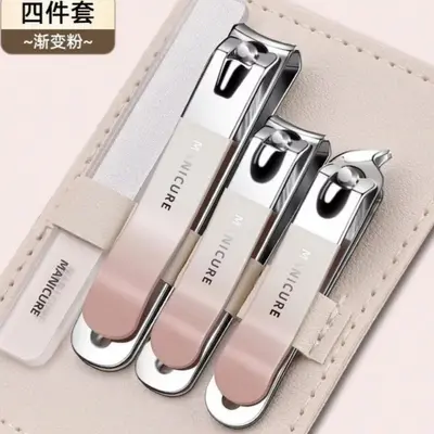 Nail scissors set, anti-splash, diagonal tweezers, pedicure tool - 13