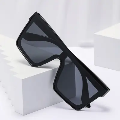 Oversized Punk Style Sunglasses, Unisex, UV Protection - 7